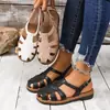 Comercio exterior transfronterizo 2026 nuevas sandalias de tira de moda europeas y americanas para mujer, sandalias de moda para vacaciones en la playa de Oriente Medio para mujer