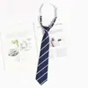 Accesorios para Camisa de Golpe Libre de Personas Estilo Japonés Corbata Azul Estilo Académico jk Patrón Perezoso Vestido Académico Lazo de Corbata Mano de Mujer dk