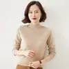 Suéter de malha feminino, camada base outono e inverno, suéter interno feminino, camada base de malha, suéter feminino de gola alta cruzada de manga longa