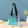 Bolsa de PVC Personalizada, Bolsa Colorida a Laser, Bolsa de Presente Iridescente Transparente de Plástico de Alta Qualidade