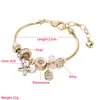 Estilo Coreano Ins Moda Nuevo Pulsera de Aleación DIY Hermosa Pulsera de Cristal Mariposa Accesorios de Pulsera de Moda Dora para Mujer
