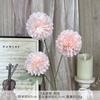 Crisantemo de 3 cabezas simulado Flor falsa Ramo de boda Floral hecho a mano de alta gama Salón de bodas Paisajismo Pared de flores Arreglo floral de piso