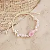 Pulsera de cerámica de Jingdezhen, nueva y que no se decolora, para estudiantes mujeres, pulsera de cuentas de estilo antiguo, pulsera de cerámica fresca y moderna