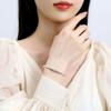 Pulsera de Tobillo Rueda de la Fortuna Plata Plata Esterlina Xiangyun Pulsera Nicho para Mujer Versátil de Alta Gama Estilo Chino Pulsera de Plata Sólida Ajustable