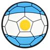 Nueva serie de fútbol argentino transfronteriza zapatos de agujeros accesorios de flores DIY personalidad goma suave desmontable accesorios de hebilla para zapatos