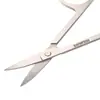 Tijeras de belleza para recortar cejas de acero inoxidable, tamaño pequeño, curvas y puntiagudas, herramientas de maquillaje y belleza.