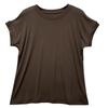 Camiseta de Manga Murciélago Suelta Cuello Redondo Manga Corta con Máscara para Mujer, Top Sencillo Adelgazante Delgado, Nuevo Modelo Verano 2024
