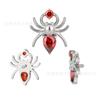Guanzhiniu F136/G23 titanio labio uña aretes para la oreja uña para la lengua joyería de perforación tipo araña comercio exterior Venta Caliente fábrica en stock lote