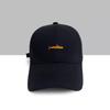 Gorra de béisbol bordada de ballena pequeña para hombre y mujer sombrero japonés simple combinable para estudiantes marca de moda gorra con visera color liso estilo perezoso