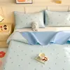 Conjunto de Capa de Cama de Algodão Lavado Modelo Novo 2026, Conjunto de Três Peças Acolchoado Tatami de Grau A para Maternidade e Bebê, Adequado para Todas as Estações