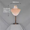 Maniquí de Cabeza de Terciopelo Modelo Soporte de Exhibición para Cuello Accesorios para Escaparate Tienda de Ropa Accesorios Soporte para Fotografía de Joyería