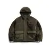 Northern Limit Marca de Moda Americana para Hombre Invierno 2025 Nuevo Abrigo de Algodón con Capucha de Lana de Cordero Espesado Ropa de Trabajo