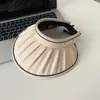 Sombrero Nuevo de Verano con Protección Solar Visera Anti-UV Plegado Sombrero Grande Gorro Cubre Playa Cara Completa Vacío Sombrero de Sol