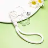 Llavero Acrílico de Estrella de Cinco Puntas con Cordón Color Caramelo Encanto para Estuche de Auriculares Decoración Fresca para Empaque de Bolsas de Pareja