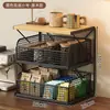 Estante de almacenamiento simple retro para escritorio del hogar, portavasos para mesa de comedor, organizador de tazas para snacks para sala de estar, estante multicapa para escritorio de oficina