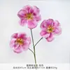 Flores Artificiais Tulipa Flip-Flap de 3 Cabeças Estilo Francês para Decoração de Mesa de Jantar em Casa, Buquê de Flores de Mão, Arranjo Floral de Casamento