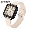 Reloj de Cuarzo Sanda Simple de Moda Luminoso Impermeable Reloj para Estudiante Solo Hora Reloj de Examen