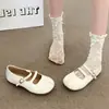 Zapatos Planos de Moda para Mujer de Tacón Bajo para Primavera y Otoño 2026 Nuevo Estilo Zapatos Planos Mary Jane de Piel con Suelas Suaves Antideslizantes y Mocasines Súper Populares