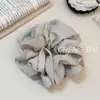 Goma para el pelo de gasa con puntos plateados Suave Versátil Simple Goma para el pelo para el trayecto diario Accesorio para el pelo con temperamento de niña