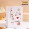 Bolsa Tote Desenho Animado de Sobremesa de Gato Bolsa de Presente Bolsa Tote de Papelão Branco Espesso Bolsa de Embalagem de Presente Coração de Menina Atacado