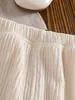 Conjunto de Crochet con Tirantes Bordado de Fresas para Niñas, Nuevo Estilo de Verano, Pantalones de Pierna Ancha con Textura Plisada Anti-Mosquitos para Niños, Conjunto de Dos Piezas