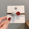 Elástico de Cabelo Estilo K para o Dia a Dia, Scrunchie Fashion da Internet, Elástico de Borracha, Elástico de Cabelo, Conjunto de Couro, Acessório de Cabeça, Simples para Estudantes Adultas