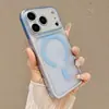Funda de teléfono magnética con ventana grande adecuada para Apple 17Promax Funda protectora mate para iPhone16 Funda suave anticaída 15