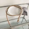 Cinturón Tejido Hecho a Mano Estilo Retro Old Money Delgado Sin Hebilla para Mujer con un Toque de Lujo, Cinturón de Cuero con Hebilla Metálica para Combinar con Jeans, Moderno
