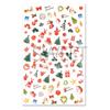 Pegatinas para Uñas de Navidad al por Mayor ins Caliente Papá Noel Copo de Nieve Calcetines de Regalo Pegatinas para Uñas de Dibujos Animados