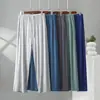 Pantalones de Verano Anchos para Hombre de Modal, Pantalones Casuales Delgados, Talla Grande Sueltos para Casa, Pantalones Casuales para Hombre, Estilo de Verano