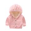 Ropa de otoño e invierno para niños, además de suéter con capucha de terciopelo, ropa de mujer, chaqueta para niños de 0 a 5 años, abrigo grueso para bebé de hombre, 2 estilos extranjeros