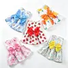 Vestido Princesa Floral para Cachorro Pequeno, Roupa Primavera Verão para Gatos, Teddy e Bichon Frise, Vestido Fofo para Cachorro de Estimação, Estilo Fino de Verão