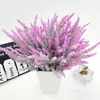 Partículas grandes de alta qualidade simulação flocado lã de lavanda plantio estilo pastoral decoração flor casamento lavanda roxa