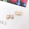 1 Accesorio de Joyería DIY Estilo Coreano Rosa de Aleación con Aretes de Esmalte, Llave de Flor, Colgante de Arete de Estrella de Mar