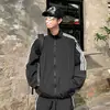 Ropa de Protección Solar de Verano 2026, Parche Fino, Tres Rayas, Cuello Alto Deportivo para Hombre, Cremallera, Manga Larga, Chaqueta Casual