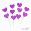 Cartão de decoração de bolo embalagem de panificação variedade de estrelas amor glitter série decoração de casamento inserção 10 preço