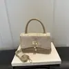 Otoño 2026 Nueva Tendencia de Moda Bolso de Hombro Cruzado Versátil Impreso de Alta Calidad Elegante Bolso Cuadrado Pequeño