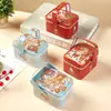 Caja de Lata Conejo Blanco Tarro de Dulces Caja de Hojalata Galleta Souvenir Empaque de Regalo de Chocolate Caja de Lata Portátil