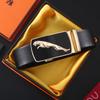 Nuevo Cinturón de Aleación para Hombre con Hebilla Automática Negocio Versátil Cinturón de Hombre Jaguar Cinturón de Moda para Jeans de Edad Media y Joven