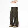 Estilo Paraquedista Verão 2025 Novo Calça Casual Americana para Meninos Marca Tendência Calça de Trabalho para Homens Perna Reta Solta Versátil Longa