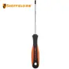 Acero escudete SHEFFIELD S056301 patrón mango de goma destornillador T5X100mm