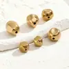 Aço Inoxidável Banhado a Ouro 18K Irregular Forma Especial Perfurado Contas DIY Pulseira Colar Brincos Acessórios de Joias Atacado