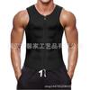 Sudadera europea y americana de talla grande para hombre, verano, para correr, ajustada, ropa deportiva para fitness, chaleco con cremallera, sauna