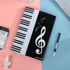 Pasta para Partituras com Design Expansível de Quatro Páginas, Pasta para Partituras de Piano, Não Refletiva, Dobrável, Personalizável com Logo