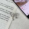 S925 Sterling Silver Bow Pingente Requintado Ins Elegante de Alta Qualidade All-match Simples Novo Design de Nicho Moderno