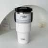 Taza de vacío Taishuo con asa para mujer, gran capacidad, taza de café de acero inoxidable, taza de agua para coche, taza de aspecto atractivo para hombres y niñas