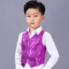 Chaleco de Lentejuelas para Niños Ropa de Baile Hip-Hop Jazz Performance Ropa de Baile de Pasarela Ropa de Performance para Niñas Niños