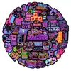 50 Pegatinas de Estilo Neón para Consola de Juegos y Controladores de Juegos, Pegatinas de Graffiti Personalizadas Neón para Cuaderno, Taza de Agua, Patineta, Pegatinas Impermeables