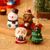 Adornos de Navidad Lindo Papá Noel Decoraciones para Árbol de Navidad Accesorios para Fotografía de Paisajes en Miniatura Exhibición Caja Sorpresa Regalo