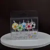 Velas de aniversário em formato de bola de futebol transfronteiriças para festa de celebração de evento de futebol da Copa do Mundo, bolo e decoração de sobremesa, velas artificiais
